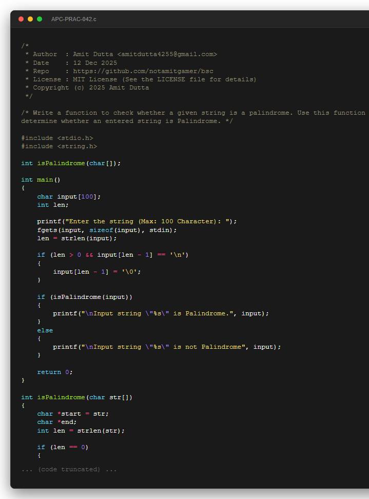 Write a function to check whether a given string is a palindrome. Use this function to determine whether an entered string is Palindrome.